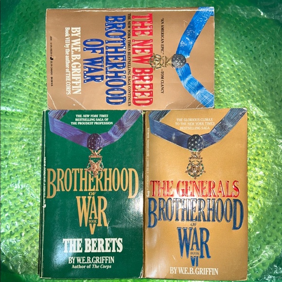 Original Paperbacks Brotherhood of War Book Set - Black, Blue, Red - Picture 2 of 7
